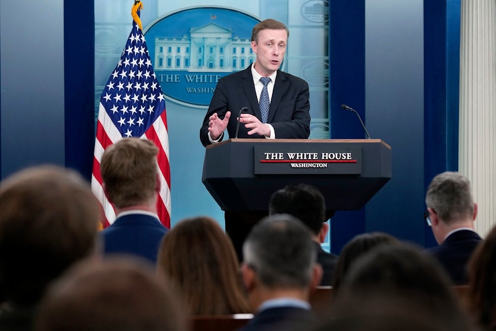 White House national security adviser Jake Sullivan speaks during the daily briefing at the White House in Washington, Monday, Jan. 13, 2025 (AP)