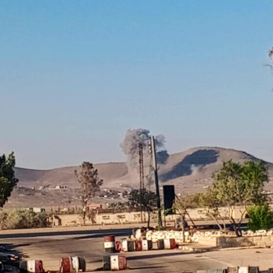 Israeli strikes reported near al-Kiswah in the Damascus countryside. (social media)