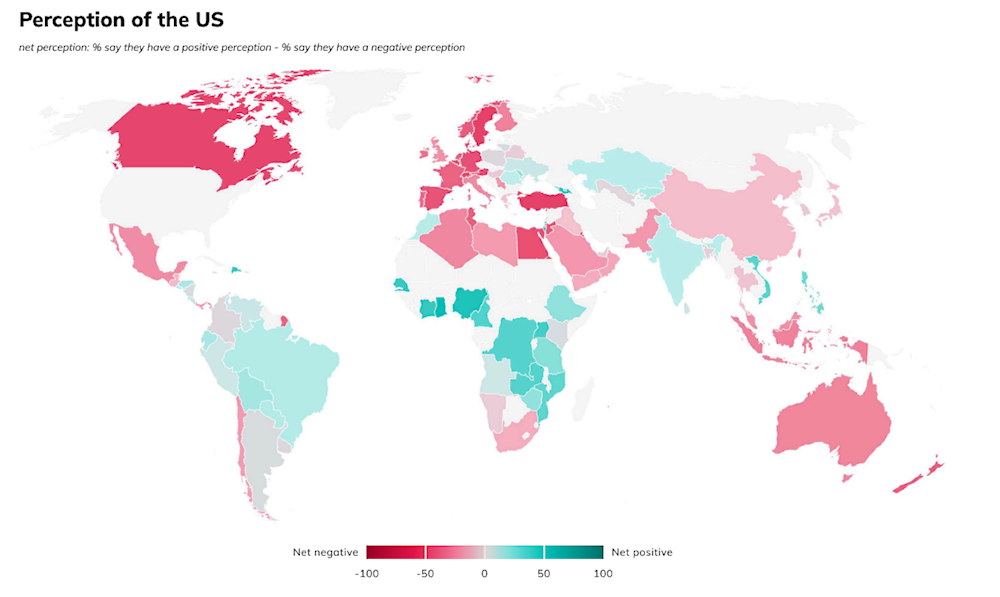 China surpasses US in global favorability, per Danish study