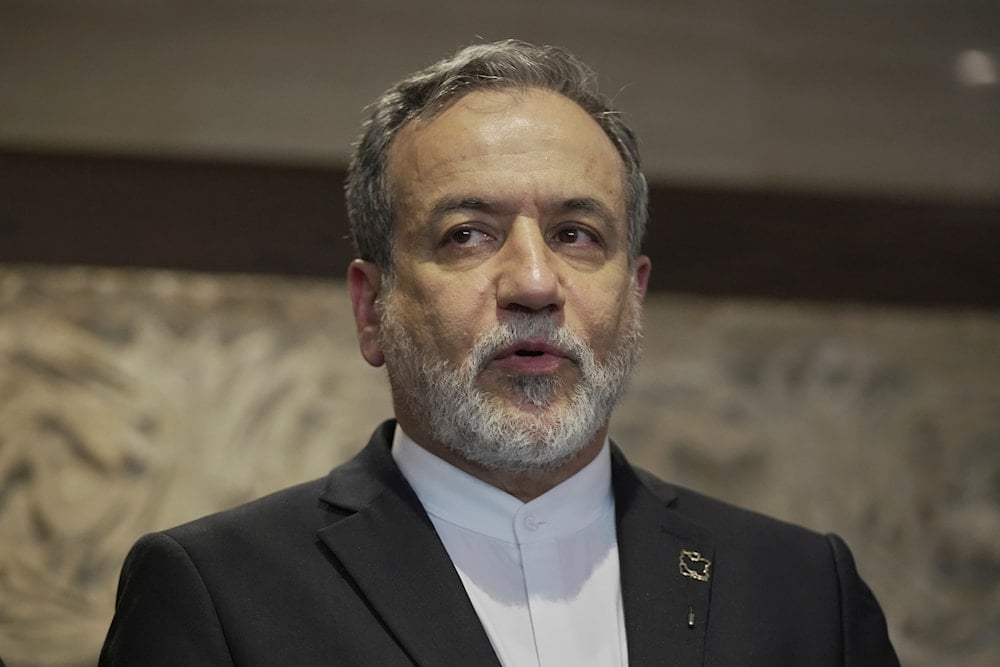 Iranian Foreign Minister Abbas Araghchi speaks to journalists after a meeting with Lebanese Parliament Speaker Nabih Berri in Beirut, Lebanon, Tuesday, June 3, 2025 (AP)