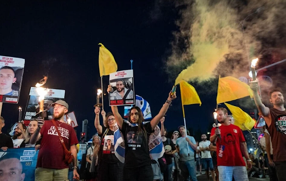 IOF, ultra-Orthodox, captive families protest in 'Israel' 