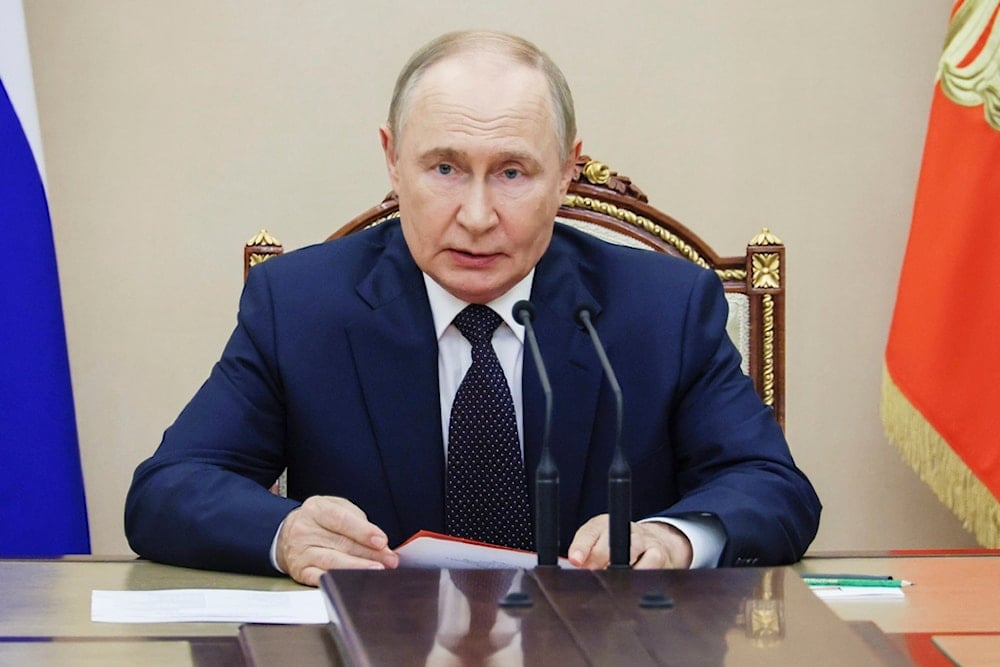 Russian President Vladimir Putin chairs the Security Council meeting at the Kremlin in Moscow, Russia, Friday, August 8, 2025 (Sputnik)