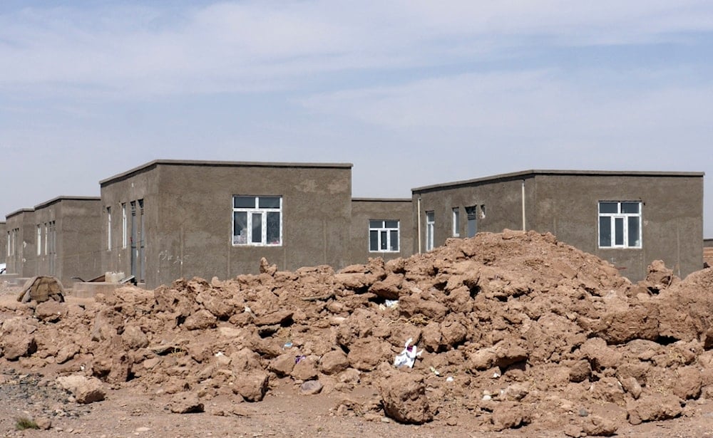 New houses are seen in Zinda Jan district, of Herat province, in western Afghanistan, Saturday, September 28, 2024, following a 6.3 magnitude earthquake on October 7, 2023. (AP)