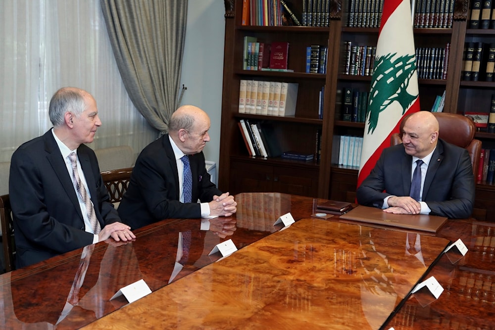 French envoy Jean-Yves Le Drian holds high-level talks in Beirut