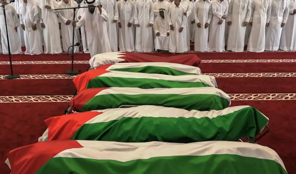 Hayya leads funeral prayer for his son, other martyrs of Doha strike