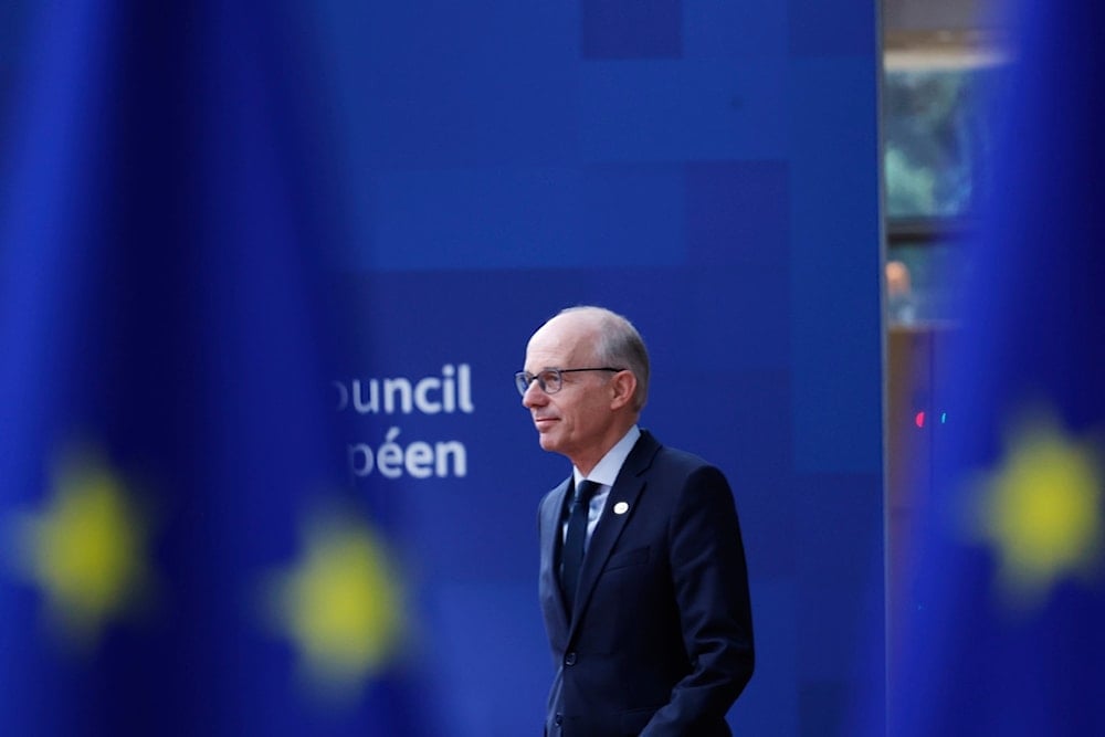 Luxembourg's Prime Minister Luc Frieden arrives for an EU summit at the European Council building in Brussels, Thursday, June 26, 2025. (AP Photo/Omar Havana)