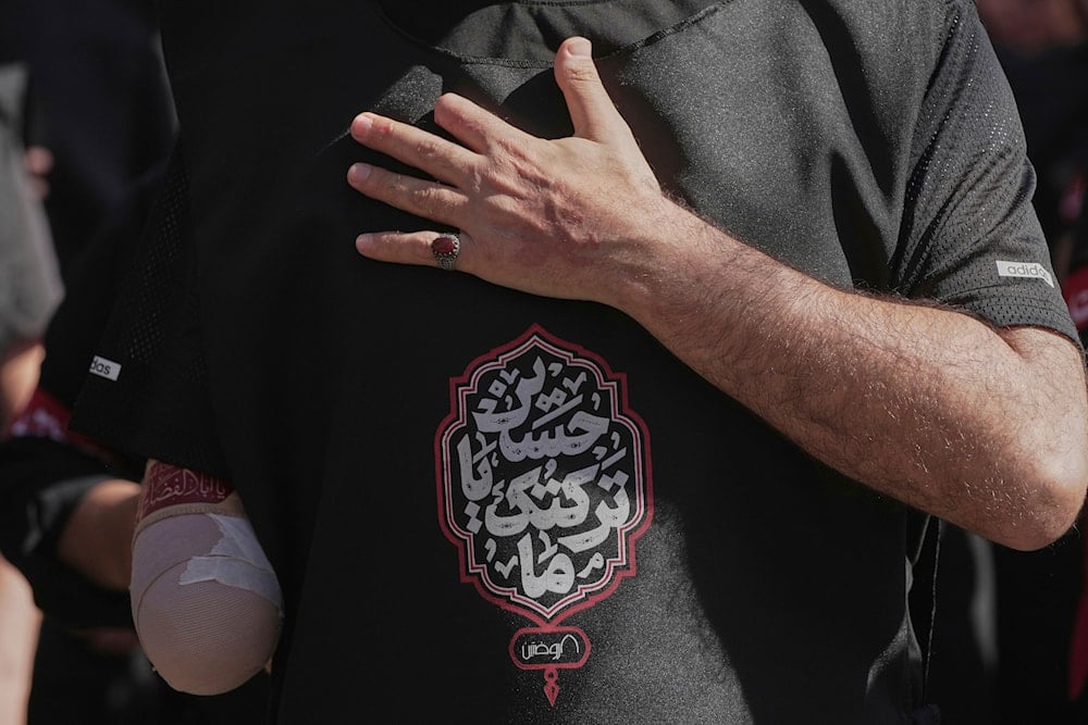 A Hezbollah supporter who lost his right hand and a finger on his left hand in a pager attack carried out by 'Israel', July 6, 2025 (AP)