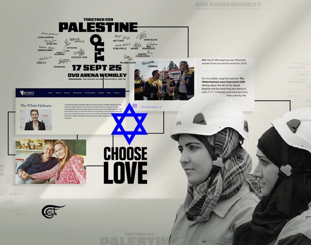 Why is Choose Love using a firm with British and US intelligence connections to run a pro-Palestine musical event? (Al Mayadeen English; Illustrated by Batoul Chamas)