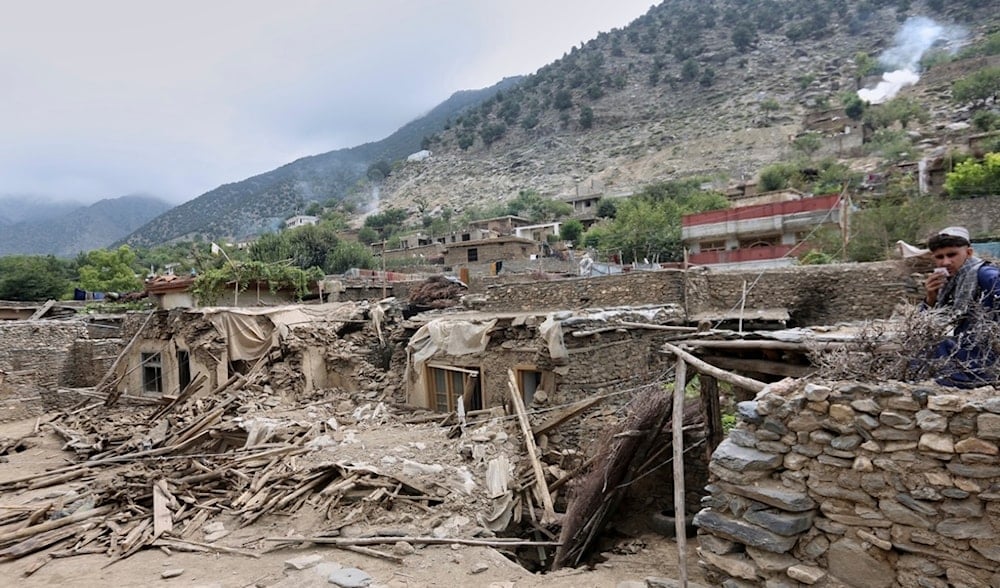 Collapsed houses are seen in an area devastated by Sunday's powerful 6.0-magnitude earthquake that killed many people and destroyed villages in eastern Afghanistan, in Dara Noor, Kunar province, Tuesday, Sept. 2, 2025,. (AP)