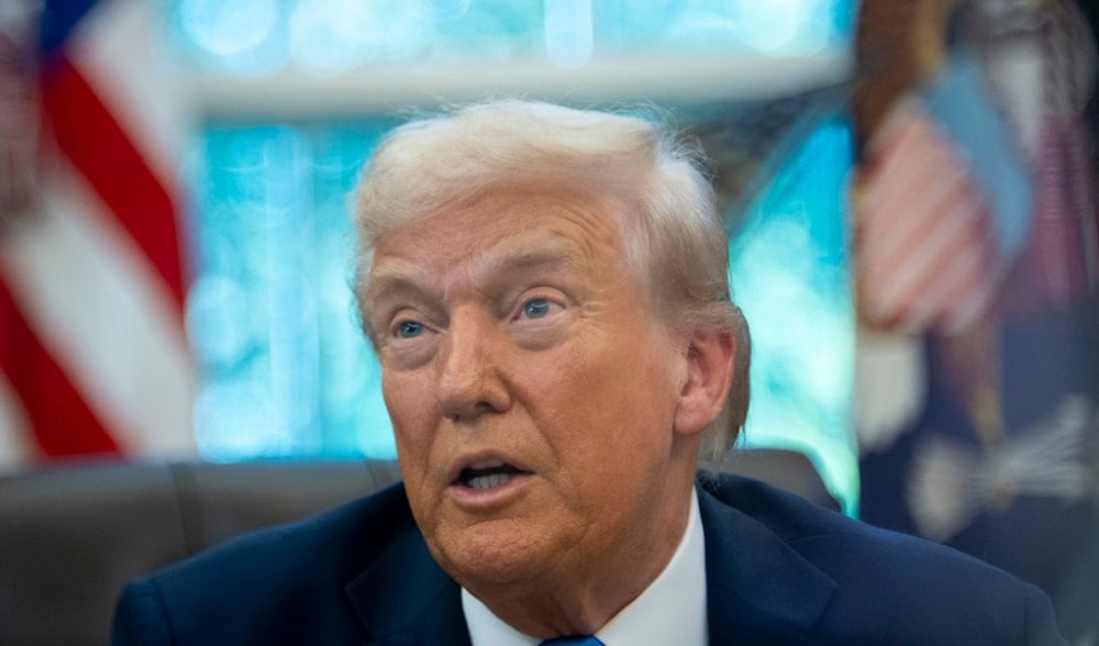 President Donald Trump speaks with reporters in the Oval Office of the White House, Friday, Sept. 19, 2025, in Washington. (AP)