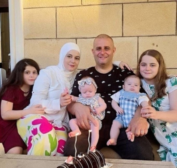 The family martyred in the Israeli aggression on southern Lebanon's Bint Jbeil on September 21, 2025. The wife remains in critical condition (Social media)