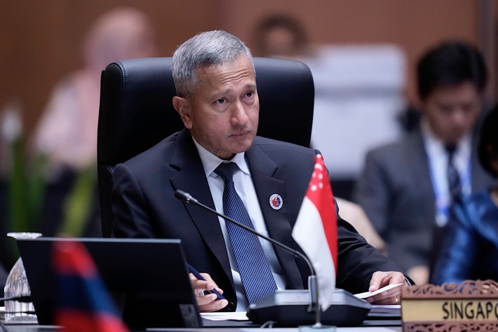 Singapore's Foreign Minister Vivian Balakrishnan attends a plenary session of the Association of Southeast Asian Nations (ASEAN) Foreign Ministers' meeting at the Convention Centre in Kuala Lumpur Malaysia, Wednesday, July 9, 2025 (AP)