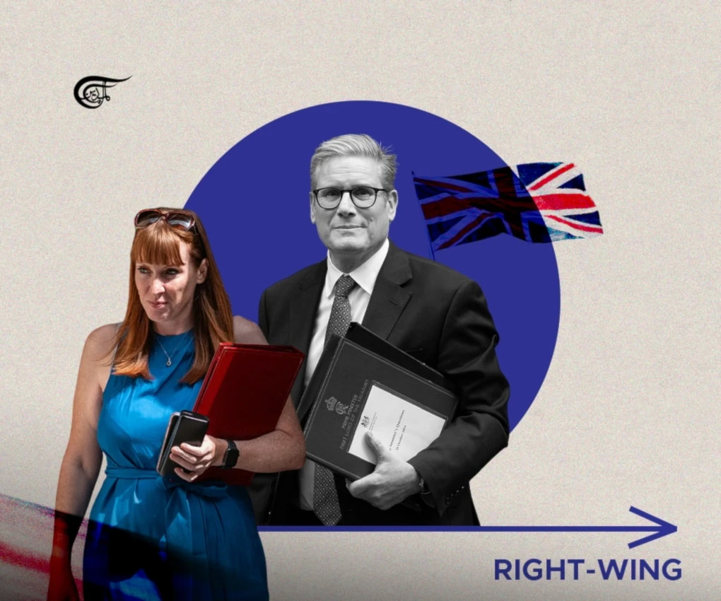 Mr. Starmer's administration would be wise to give up on the impossible task it seems to have set itself, the project of trying to "out-Reform Reform". (Al Mayadeen English; Illustrated by Batoul Chamas)