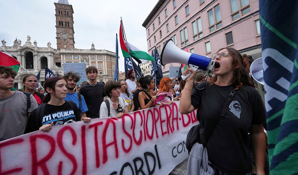 Italy witnesses massive pro-Palestinian protests, strikes