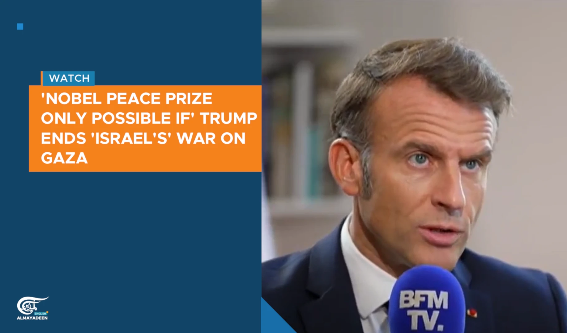 'Nobel Peace Prize only possible if' Trump ends 'Israel's' war on Gaza