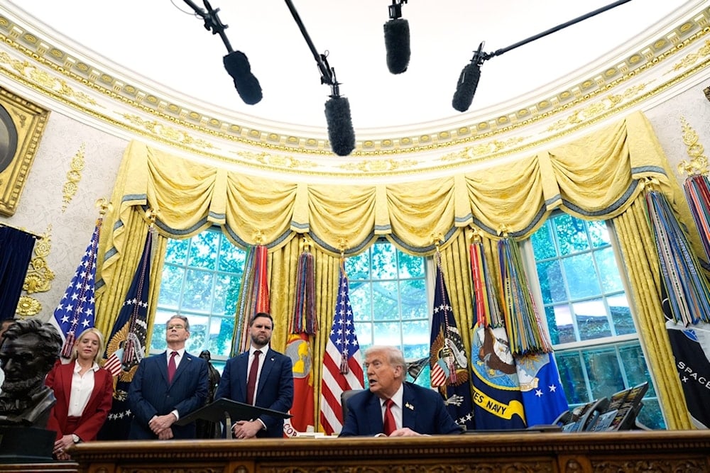 President Donald Trump speaks after signing an executive order regarding TikTok in the Oval Office at the White House, Thursday, September 25, 2025, in Washington (AP)