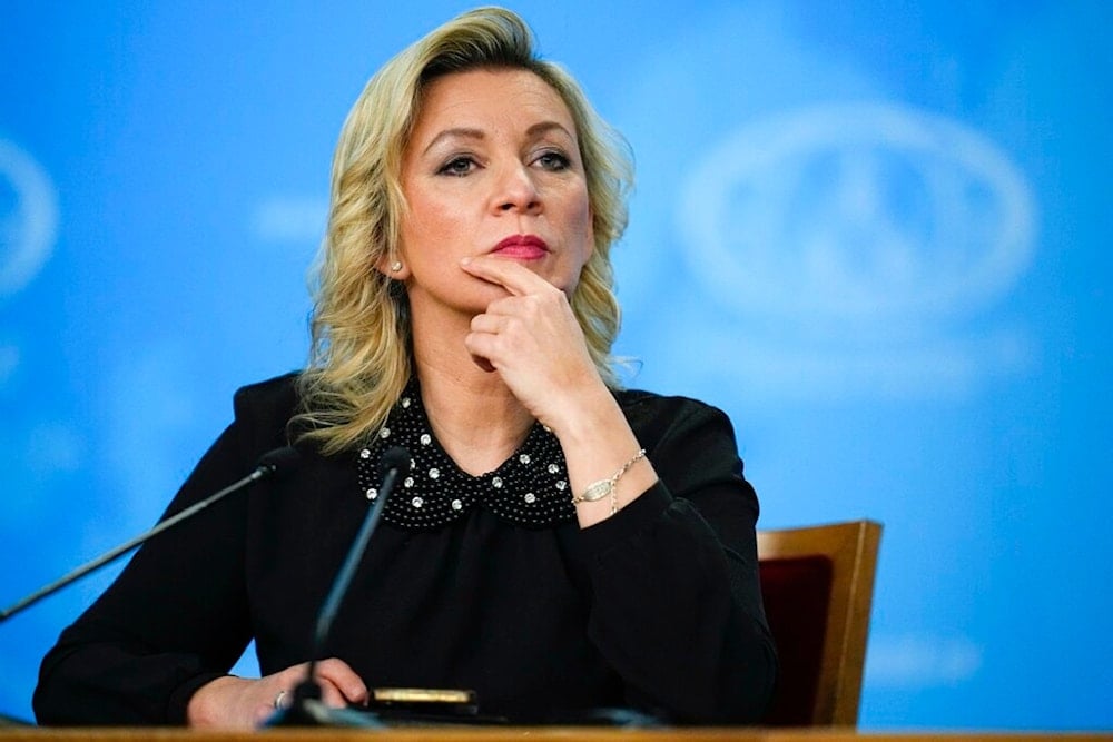 Russian Foreign Ministry spokeswoman Maria Zakharova attends Russian Foreign Minister Sergey Lavrov's annual news conference in Moscow, Russia, Wednesday, Jan. 18, 2023. (AP)