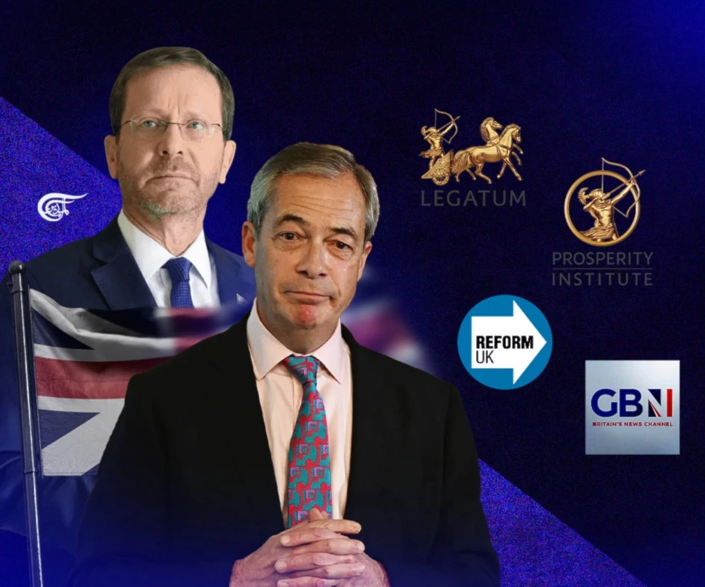 From the beginning, GB News has been a Zionist asset. Is there any part of UK society that is not infiltrated and colonised by the Zionist movement? (Al Mayadeen English; Illustrated by Zeinab el-Hajj)