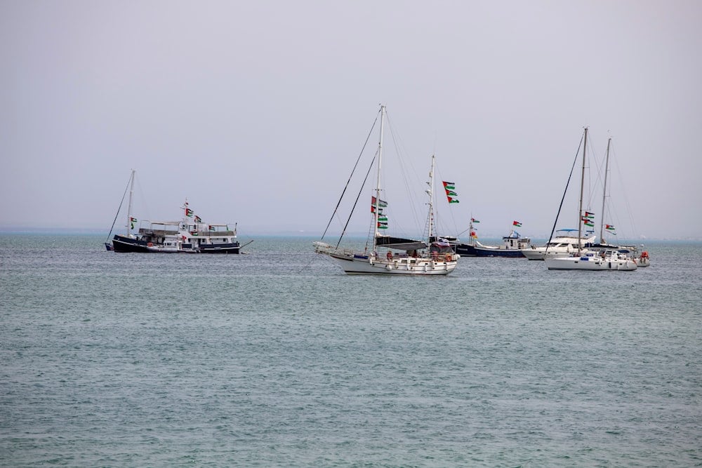 Global Sumud Flotilla off the coast of Egypt