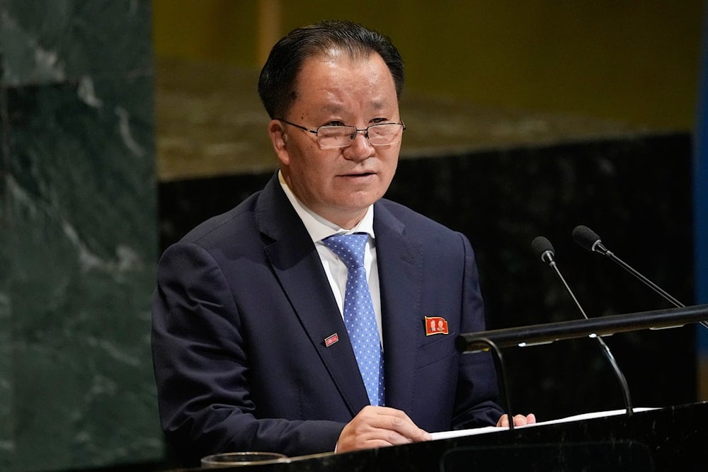 Vice Minister for Foreign Affairs for DPRK Kim Son Gyong addresses the 80th session of the United Nations General Assembly at United Nations headquarters, Monday, Sept. 29, 2025 (AP)