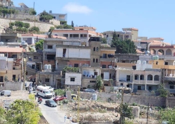 The site of the raid that targeted the town of Yater in southern Lebanon, which led to the martyrdom of a citizen, September 3, 2025 (Social Media)