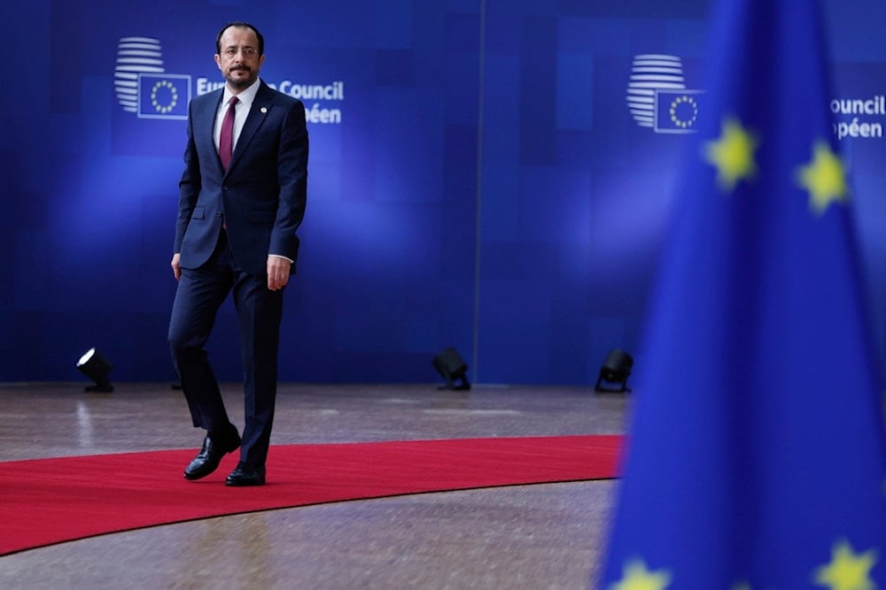 Cypriot President Nikos Christodoulides arrives for an EU summit at the European Council building in Brussels, Thursday, June 26, 2025. (AP Photo/Omar Havana)