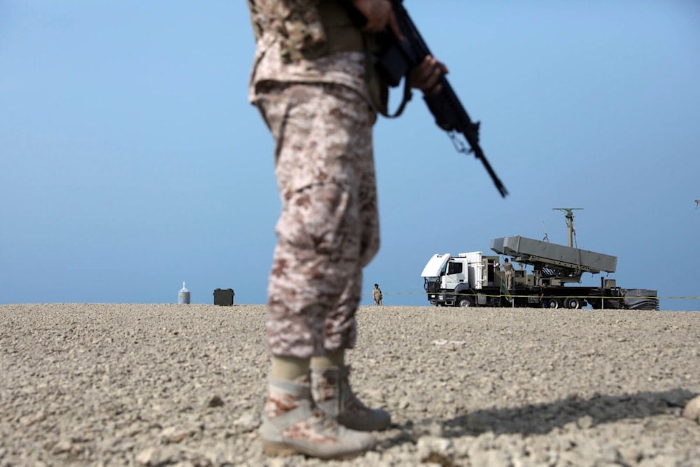 This picture released by the official website of the Iranian Army on Thursday, Aug. 21, 2025, shows a part of Iranian navy drill in the Gulf of Oman and the Indian Ocean (AP)