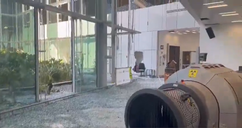 Screen capture of damage at Ramon Airport following the Yemeni Armed Forces' drone strike, September 7, 2025 (X)