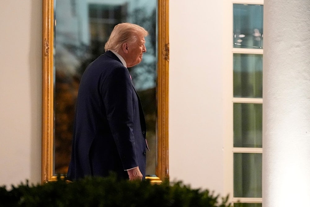 President Donald Trump arrives for a dinner in the Rose Garden of the White House, Friday, Sept. 5, 2025, in Washington. (AP Photo/Alex Brandon)
