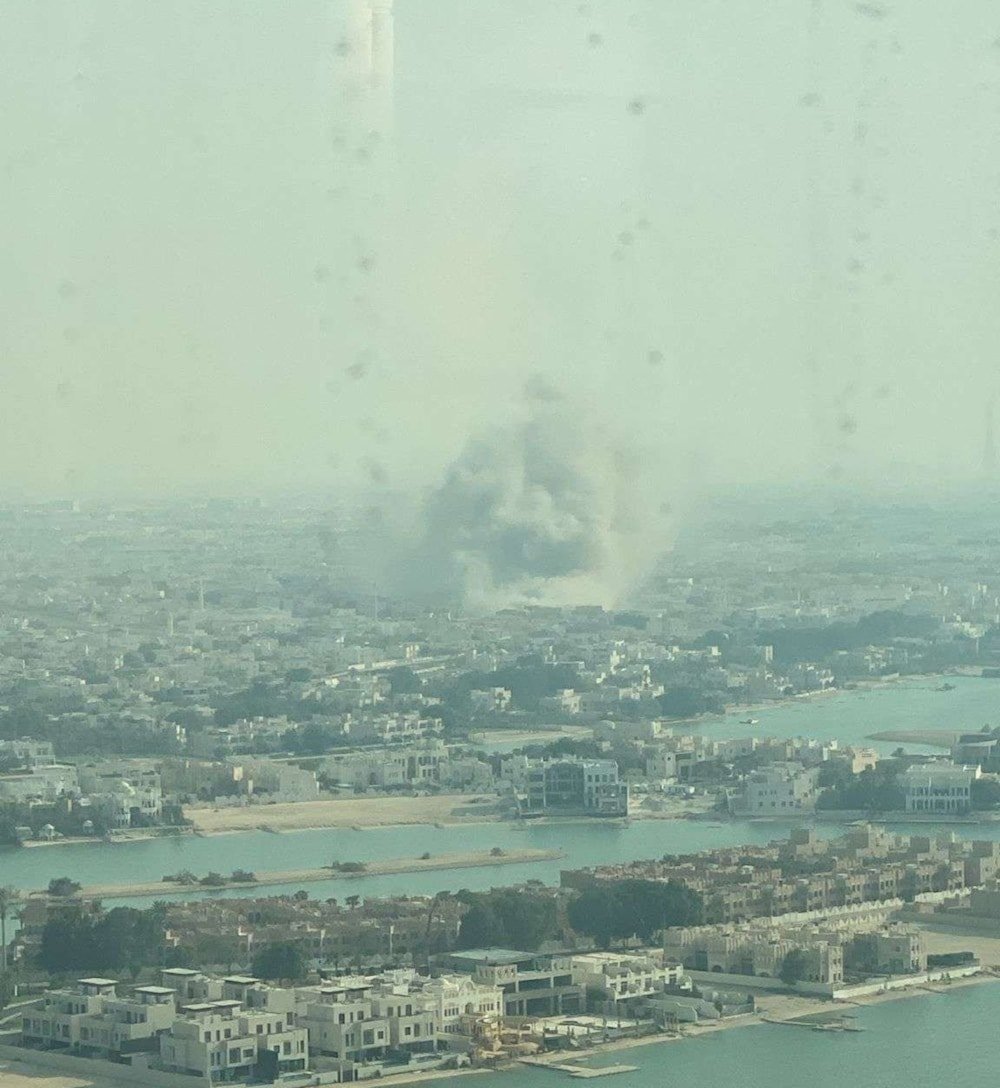 Smoke plumes rise over the Qatari capital of Doha following Israeli airstrikes that allegedly targeted Hamas' leadership on September 9, 2025 (Social media)